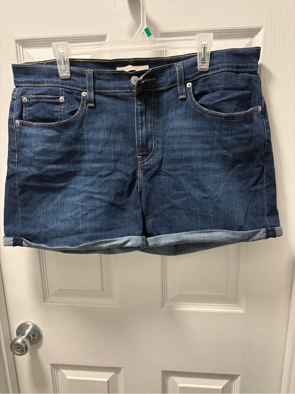 Levi's Dark Blue Denim Jean Shorts